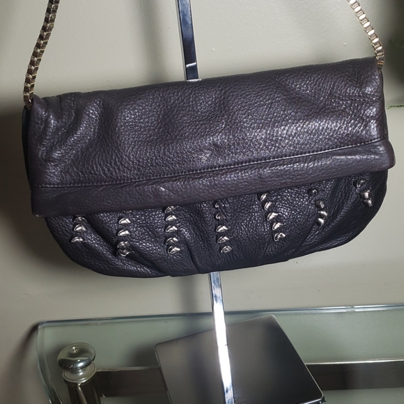 Ann Taylor Loft Brown Leather Shoulder Bag - Picture 2 of 6